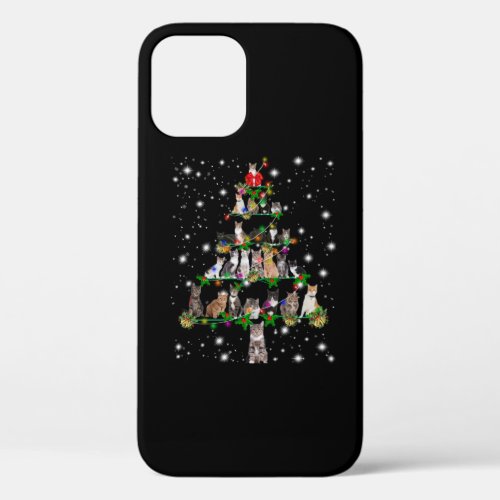 Funny Cat Dog Christmas Tree Ornaments Decor iPhone 12 Pro Case