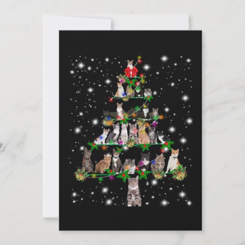 Funny Cat Dog Christmas Tree Ornaments Decor Holiday Card