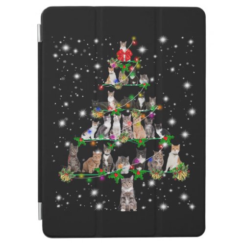 Funny Cat Dog Christmas Tree Ornaments Decor iPad Air Cover