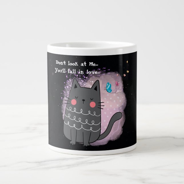 Funny Cat, Dont look at me, Specialty Mug (Front)