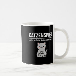 Funny Cat Dont Look Game Over Animal Lover Mom Dad Coffee Mug