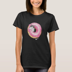 funny cat donut amazing kitten for humorous people T-Shirt