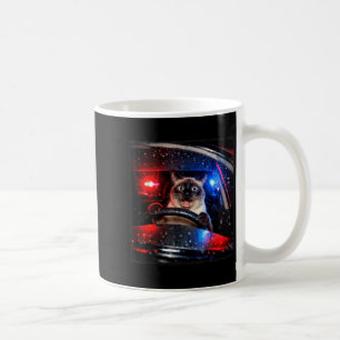Funny Cat Driving Police Chase Kitten Meme Humor Coffee Mug