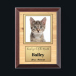 Funny Cat Employee of the Month Custom Photo Award Plaque<br><div class="desc">Funny Cat Employee of the Month Custom Photo Award</div>
