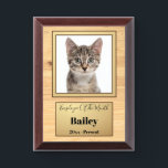 Funny Cat Employee of the Month Custom Photo Award Plaque<br><div class="desc">Funny Cat Employee of the Month Custom Photo Award</div>