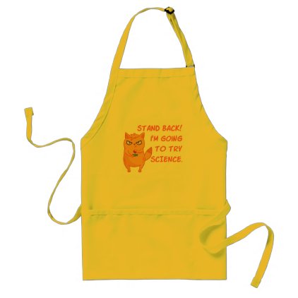 Funny Cat Engineering Scientist Robot Science Adult Apron