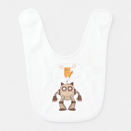 Funny Cat Engineering Scientist Robot Science Bib