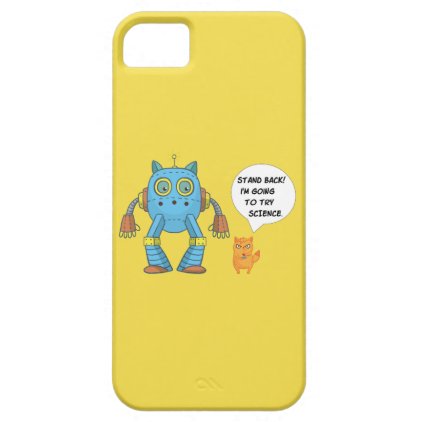 Funny Cat Engineering Scientist Robot Science iPhone SE/5/5s Case