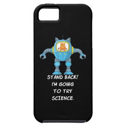 Funny Cat Engineering Scientist Robot Science iPhone SE/5/5s Case