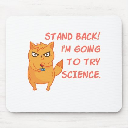 Funny Cat Engineering Scientist Robot Science Mouse Pad