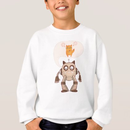 Funny Cat Engineering Scientist Robot Science Sweatshirt