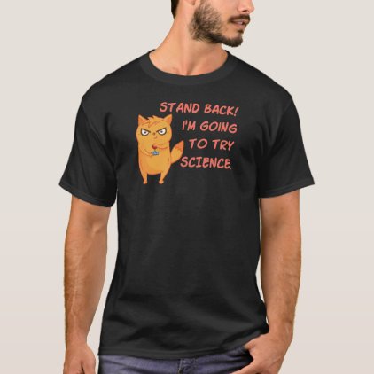 Funny Cat Engineering Scientist Robot Science T-Shirt