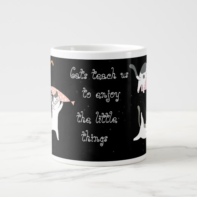 Funny Cat, Enjoy the little things, Specialty Mug (Front)