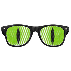 Funny Cat Eyes Glasses (Green)