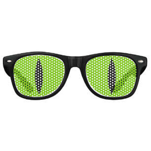 Funny Cat Eyes Glasses (Green)