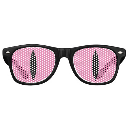 Funny Cat Eyes Glasses Pink