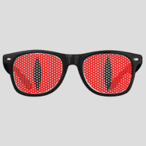 Funny Cat Eyes Glasses (Red)