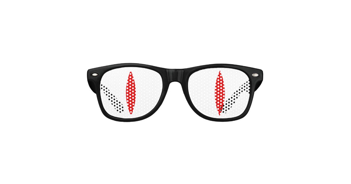 Funny Cat Eyes Glasses (Red Eyes) | Zazzle