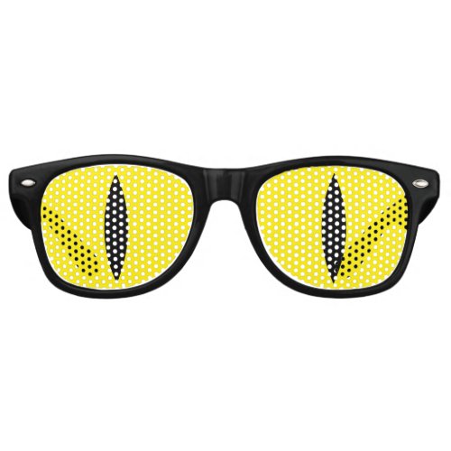 Funny Cat Eyes Glasses Yellow