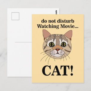 Funny Cat Face Postcard