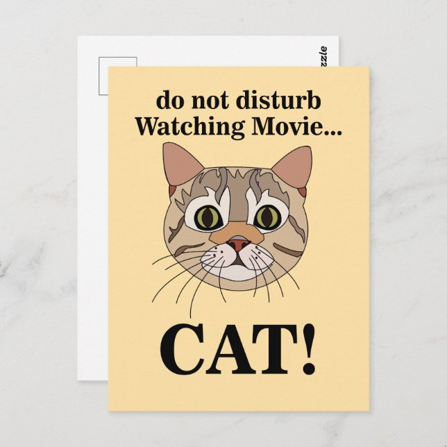 Funny Cat Face  Postcard (Front/Back)