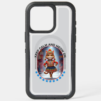 funny cat fashion show iPhone 15 pro max case