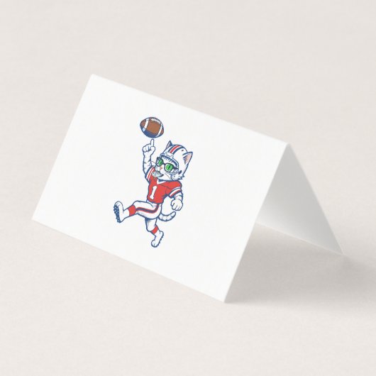Funny Cat Football Player (Front)