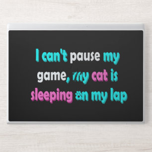 Funny Cat Gaming HP Laptop Skin