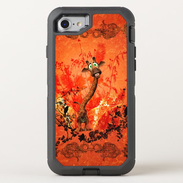 Funny cat giraffe otterbox iPhone case (Back)
