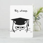 Funny Cat Graduation Announcement or Grad Party (Standing Front)