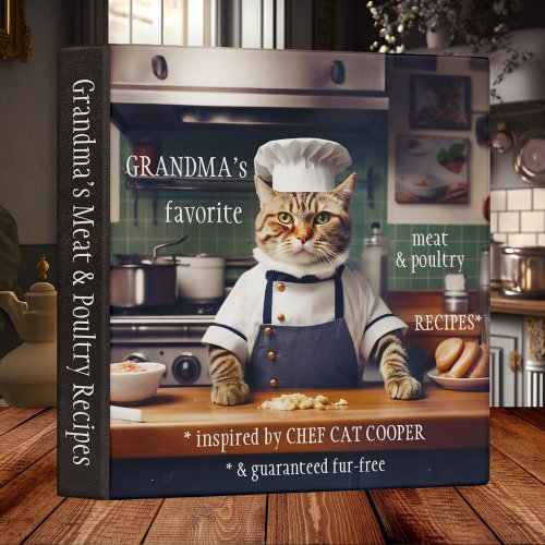 Funny Cat Grandmas Recipe Binder