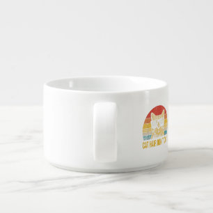Funny Cat Hair Don't Care Card for Cat Lovers Bowl