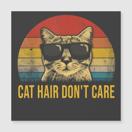 Funny Cat Hair Don't Care for Cat Lovers (Front)