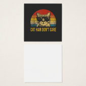 Funny Cat Hair Don't Care for Cat Lovers (Front & Back)