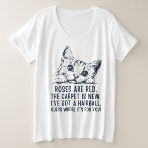 Funny Cat Hairball Poem Shirt
