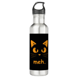 Funny Cat Halloween Shirt For Men Women Stainless Steel Water Bottle