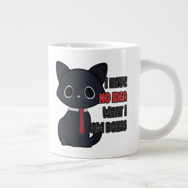 Funny Cat Has No Idea Specialty Mug (Right)