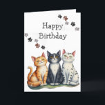 Funny Cat Herder Quote Cat Lover Birthday Thank You Card<br><div class="desc">Funny Birthday Card Cat Herder for the Cat Lover   for someone with a sense of humor and cats</div>