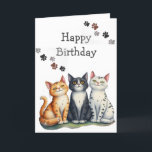 Funny Cat Herder Quote Cat Lover Birthday Thank You Card<br><div class="desc">Funny Birthday Card Cat Herder for the Cat Lover   for someone with a sense of humor and cats</div>