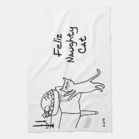 Thanksgiving Kitchen Towels, Cat Turkey Printed Towel Dish Towels