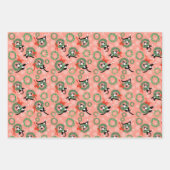 Funny Cat Holiday Trio Wrapping Paper Sheets (Front 3)
