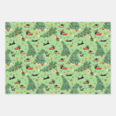 Funny Cat Holiday Trio Wrapping Paper Sheets (Front 2)