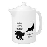 Funny Cat House Teapot at Zazzle
