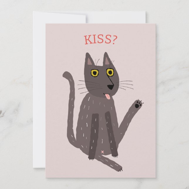 Funny Cat Humor Card (Front)
