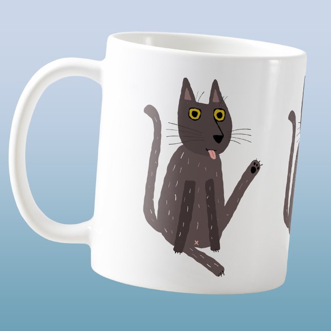 Funny Cat Humor Coffee Mug (Funny cat humor mug)