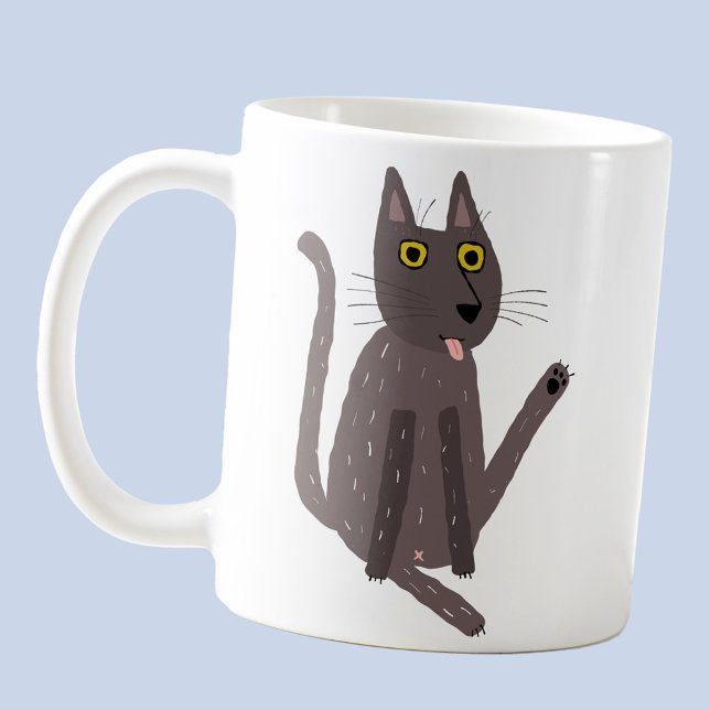 Funny Cat Humor Coffee Mug (Fun cat humor coffee mug)