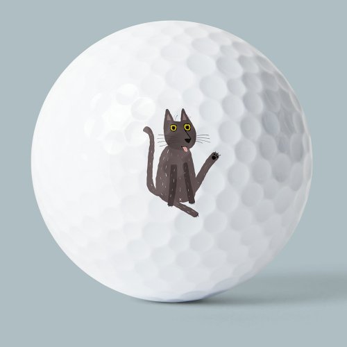 Funny Cat Humor Golf Balls