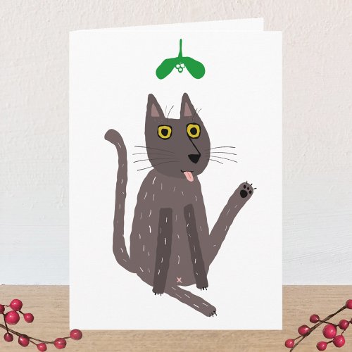 Funny Cat Humor Holiday Card