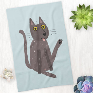 Funny Cat Humor Kitchen Towel