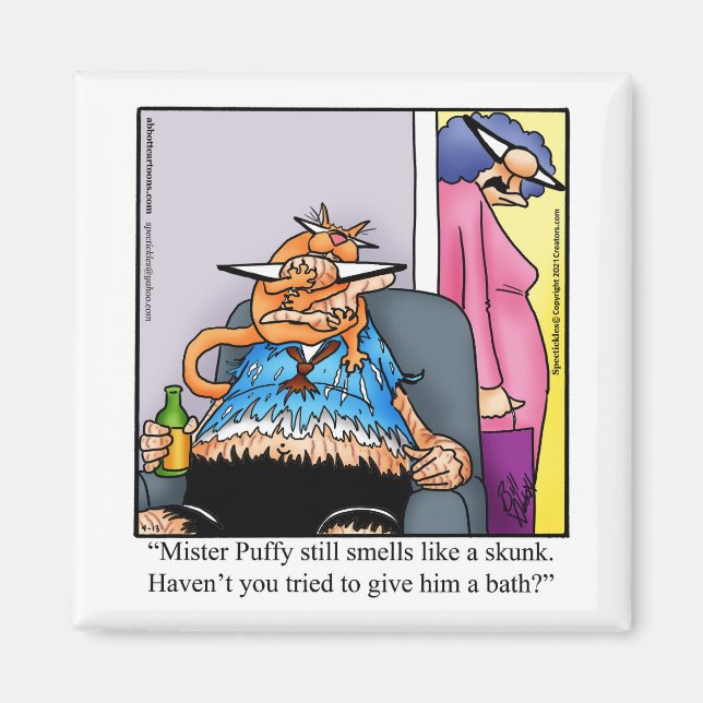 Funny Cat Humor Magnet (Front)